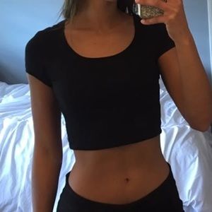 Black Crop Top